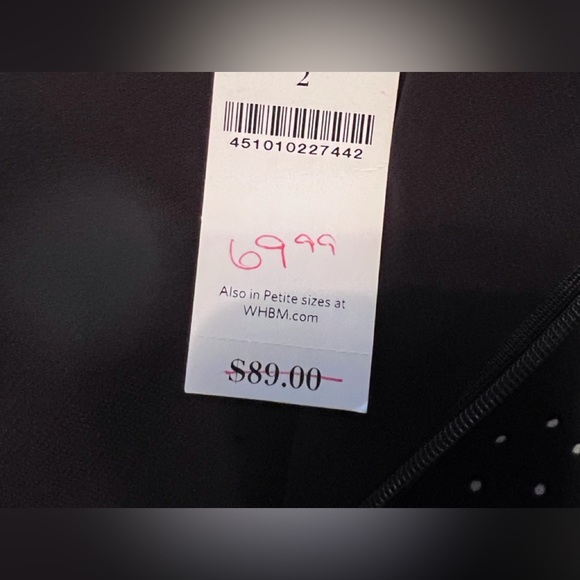 White House Black Market Women’s Skirt Size 2 Black/polka dot - Picture 2 of 4